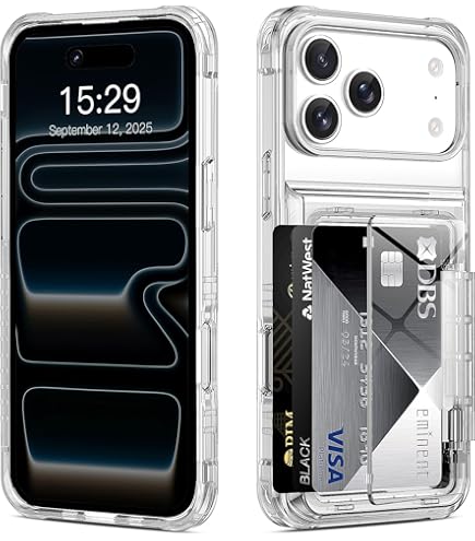 Amazon.com: ACANDYA for iPhone 16 Pro Max Case Wallet Clear