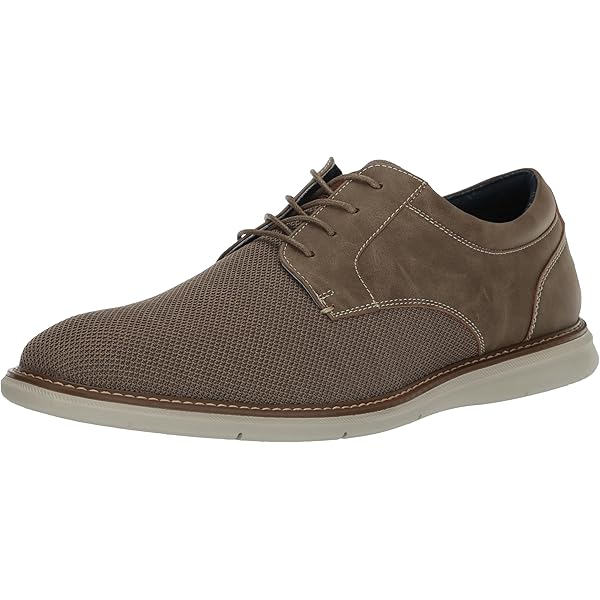 Amazon.com: Nunn Bush Otto Knit Plain Toe Oxford para hombre, Topo