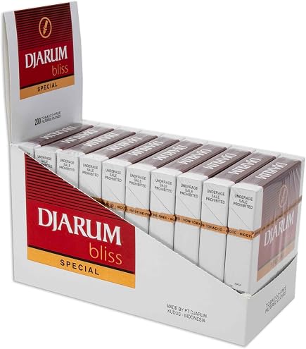 java cigarette Amazon.com: Djarum Bliss Java Clove Filtered Cigarettes - 10 Boxes of 20 =  200 total