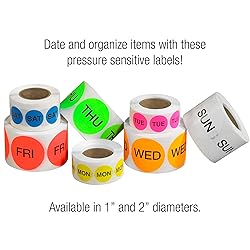 Tape Logic DL6501 Pre-Printed Days of The Week
