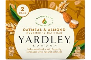 Yardley Oatmeal & Almond 2-Bar Soap, 240 Grams
