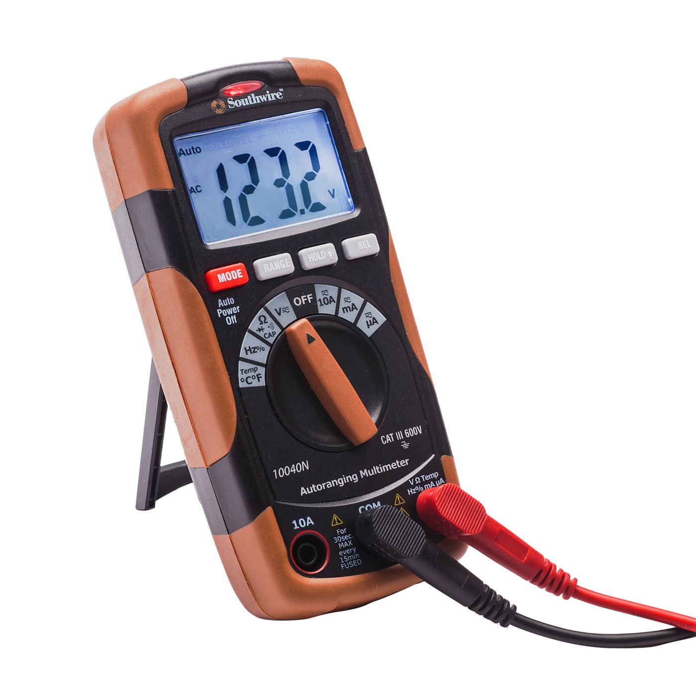 Southwire Tools & Equipment 10040N Auto-Ranging Digital Multimeter, 12 Functions