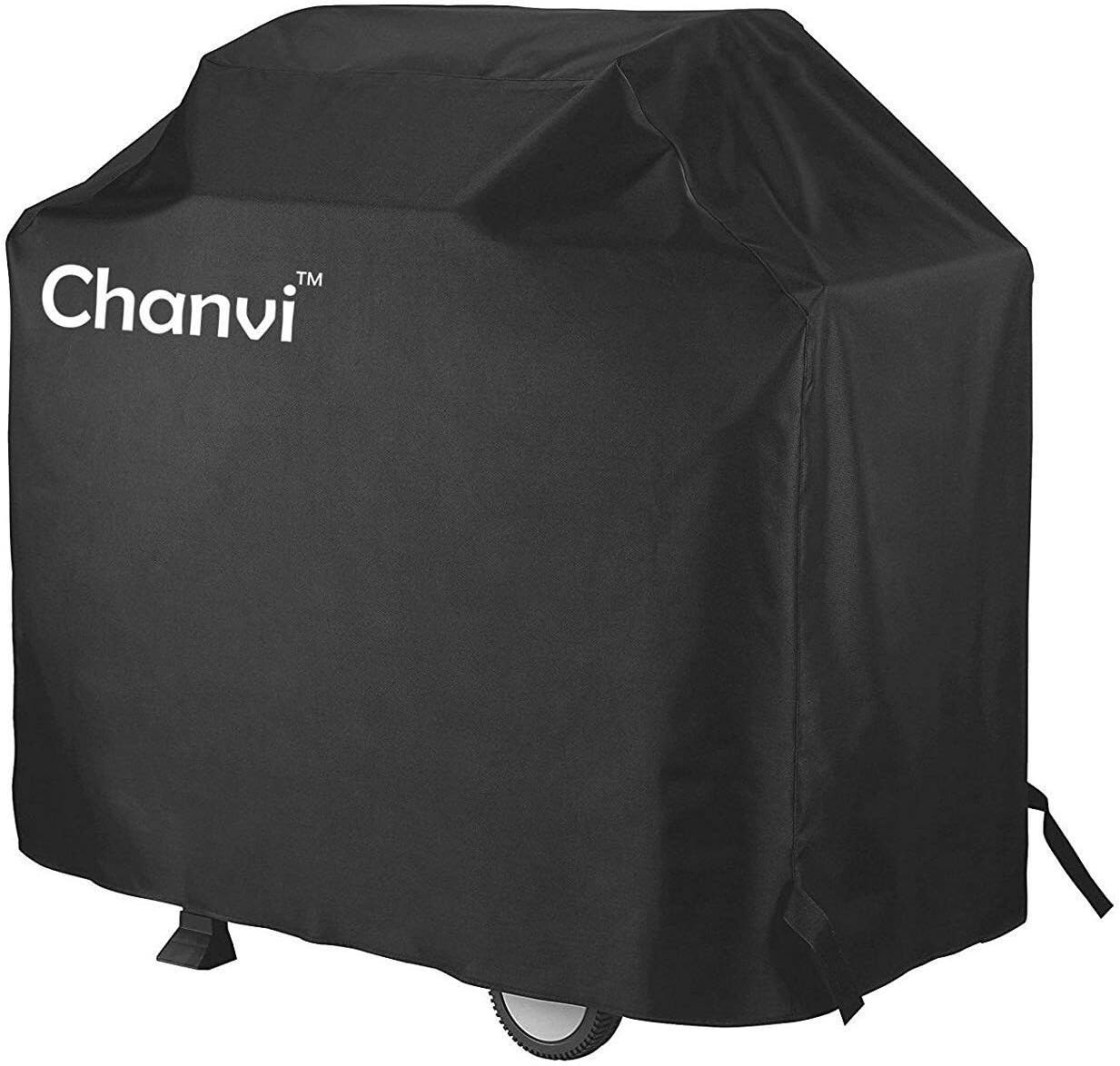 BBQ Cover Gas Grill Covers, 58-inch 600D Heavy Duty Waterproof -Duty Waterproof Patio Outdoor Black Canvas Barbecue