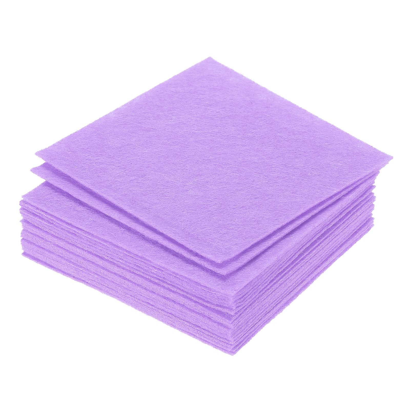 PATIKIL Soft Felt Sheets Fabric Craft Sheets Purple 4 Inch x 4 Inch for DIY, Hobby, Decoration Pack of 21