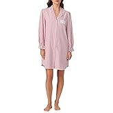 Eileen West Womens Sleepwear & Loungewear - 100% Cotton Brushed Flannel Collection - Long Sleeve Soft & Cozy Nightshirt