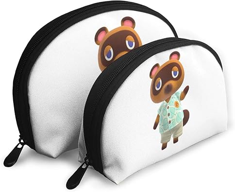 Amazon あつまれどうぶつの森 7 女性のクラッチバッグシェルケース収納バッグ 化粧バッグ 仕分けバッグ ファッション 便利な旅行 フィットネス 野外活動 バスルーム 化粧 必需品 収納バッグシェル形状1つの大きなと1つの小さな Generies シューズ