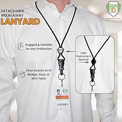 5 Pack - Heavy Duty Breakaway Lanyards for ID