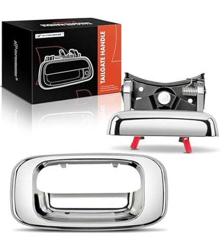 2002 Chevy Silverado 1500 Accessories Chrome Rear Tailgate Handle & Bezel For 1999-2006 Chevy Silverado / GMC Sierra 1500 2500 GM3523MTGB Handle - Foto 6