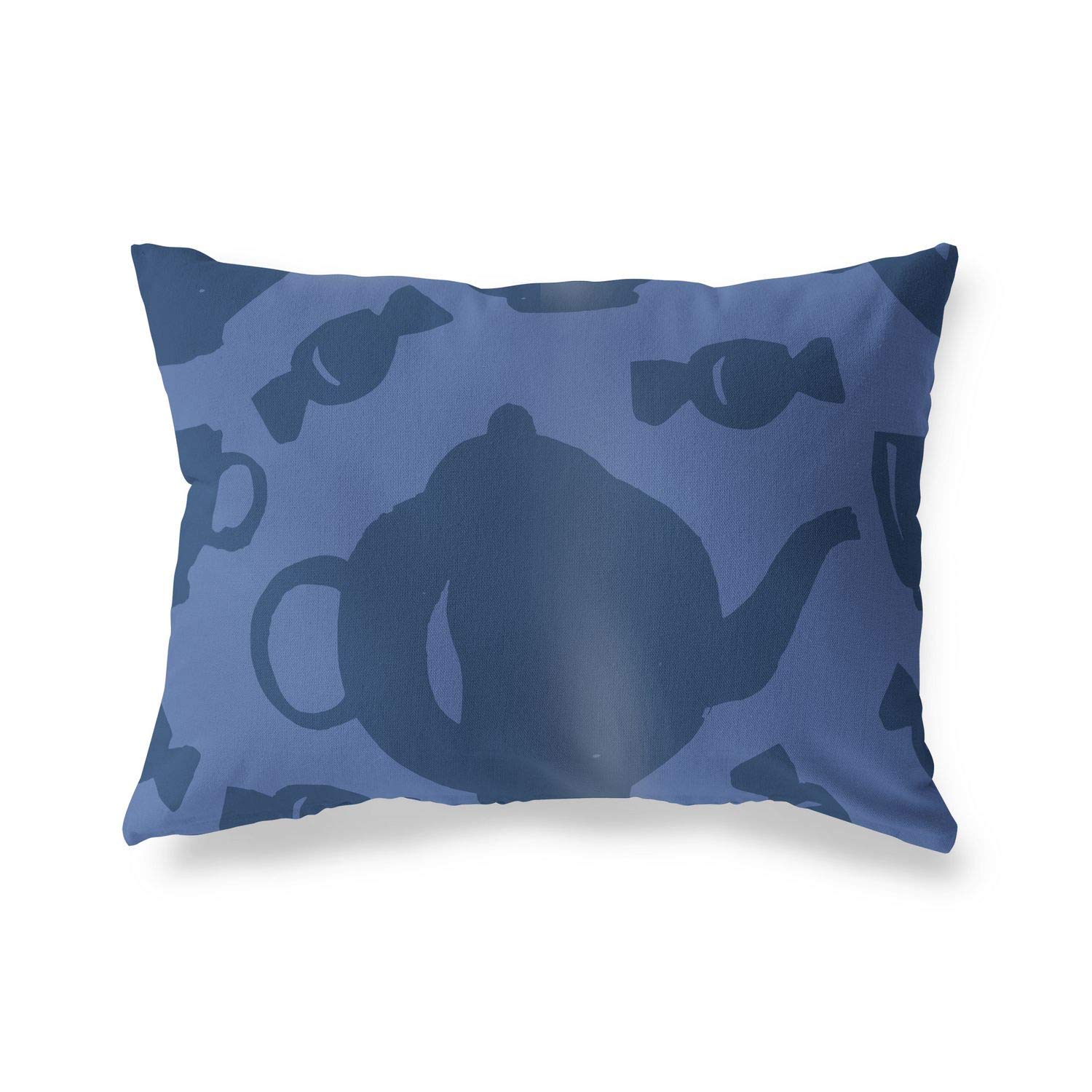 BonaMaison Decorative Cushion Cover, Blue Throw Pillow Covers, Home Decorative Pillowcases for Livingroom, Sofa, Bedroom, Size: 45X60 Cm - Designed and Manufactured in Turkey