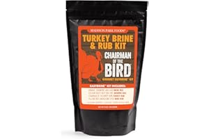 MADISON PARK FOODS Chairman of the Bird Gourmet Turkey Brine and Rub Kit – Premium Brine Mix, Custom BPA-Free XL Brine Bag and 2 Turkey Rub Seasonings – All Natural Gluten-Free Non-GMO No MSG, 16 Ounces
