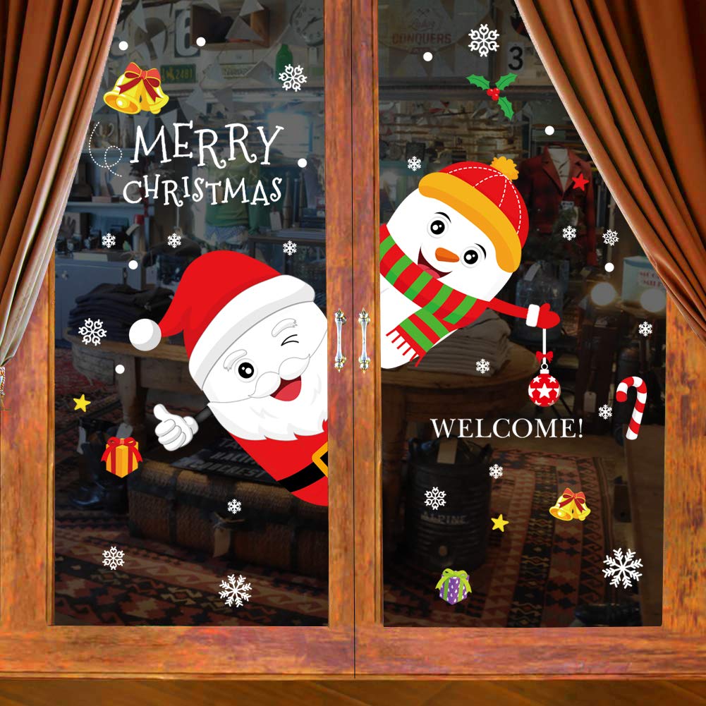 Christmas Window Stickers, Christmas Window Decals Wall