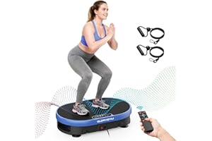 GLORYGYM Vibration Plate Fitness Platform Exercise Machine Full Body Shaker for Weight Loss Fat Burning, Vibrating Shaking Workout Muscle Toning Vibrate Stand Plate Board Gym for Women Men for Home Use