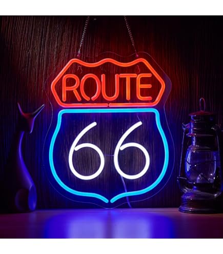 ネオン管　route66 ネオンサイン ROUTE 66 （ルート66 ） ネオン管 照明 店舗装飾