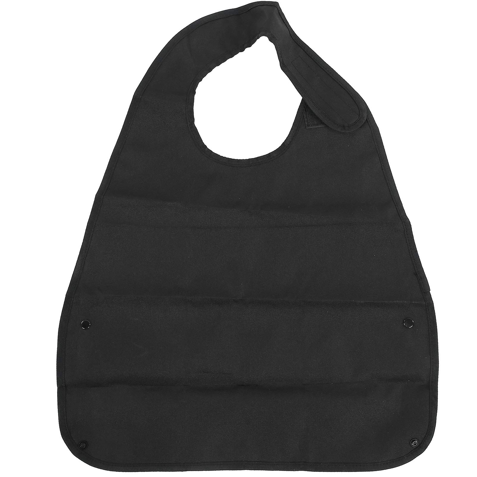 FILFEEL Adult Bib for Eating, Washable Reusable Clothing Protector Waterproof Eating Bibs for Seniors, Black