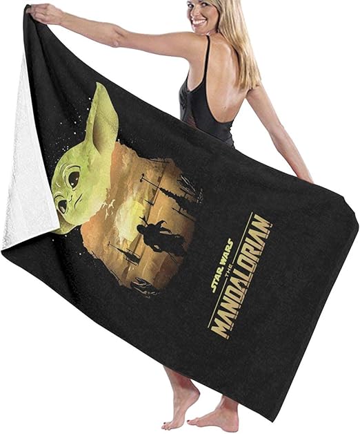 baby yoda bath towel