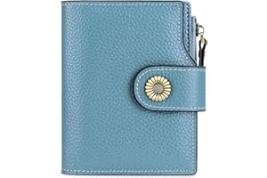 FALAN MULE Small Wallet for Women Genuine Leather Bifold Compact Small Womens Wallet with RFID Blocking