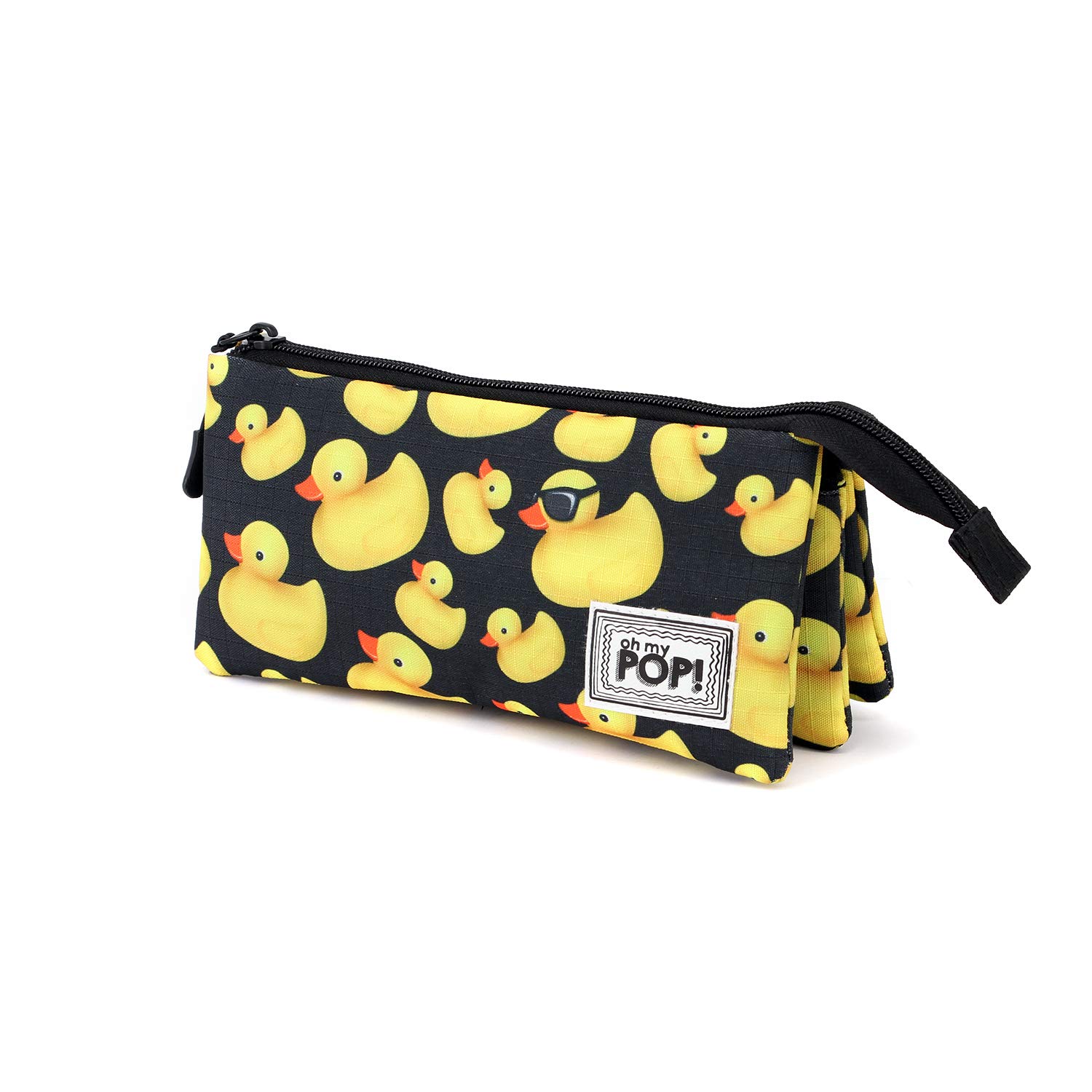Oh My Pop! Quack-Triple HS Pencil Case, Yellow, 23 x 11 cm — image 1