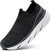 STQ Slip on Sneakers Women Walking Shoes with Arch Support Memory Foam