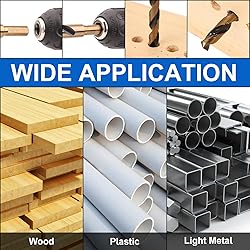 29 Pcs Metal Drill Bit Kit, Cobalt HSS M35, Twist