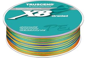 TRUSCEND X8 Braided Fishing Line, Durable and Valuable PE Braid Line for Professional, More Thinner More Smoother Performance for Casting Well, Must-Have Freshwater Fishing Gear, Fishing Gift for Men