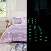 Cokouchyi Twin Comforter Sets for Boys Girls, Unicorn Glow in The Dark Kids Bedding Sets, 5 Pcs Twin Bed in a Bag with Comforter, Sheets, Pillow Sham, Cushion Cover, Unicorn