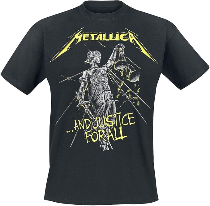 Amazon Com Metallica Justice For All Tracks Men39 S T Shirt Black