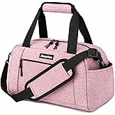 Noozion 14 inch Small Gym Bag for Women & Men, Lightweight Carry On Mini Duffle Bag with Multiple Pockets, Sports Bag for Travel and Workout.