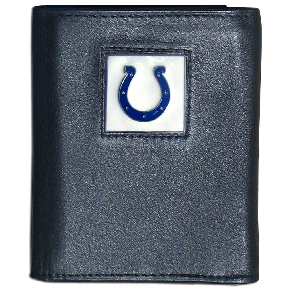 Siskiyou NFL Indianapolis Colts Leather Tri-Fold Wallet Black