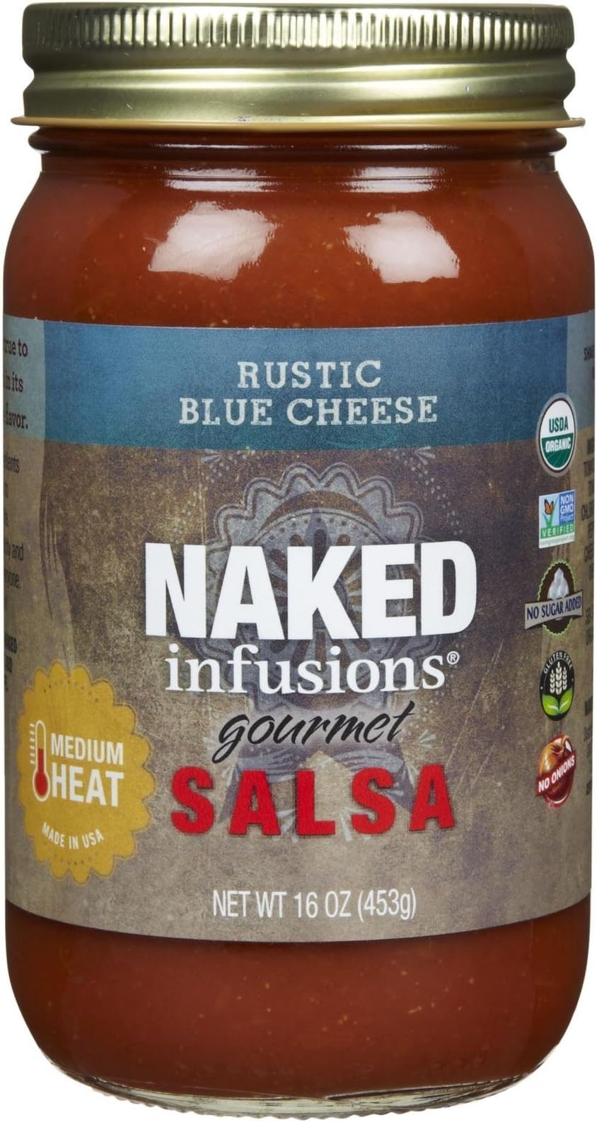 Naked Infusions Organic Gourmet Salsa Rustic Blue Cheese - 16 oz