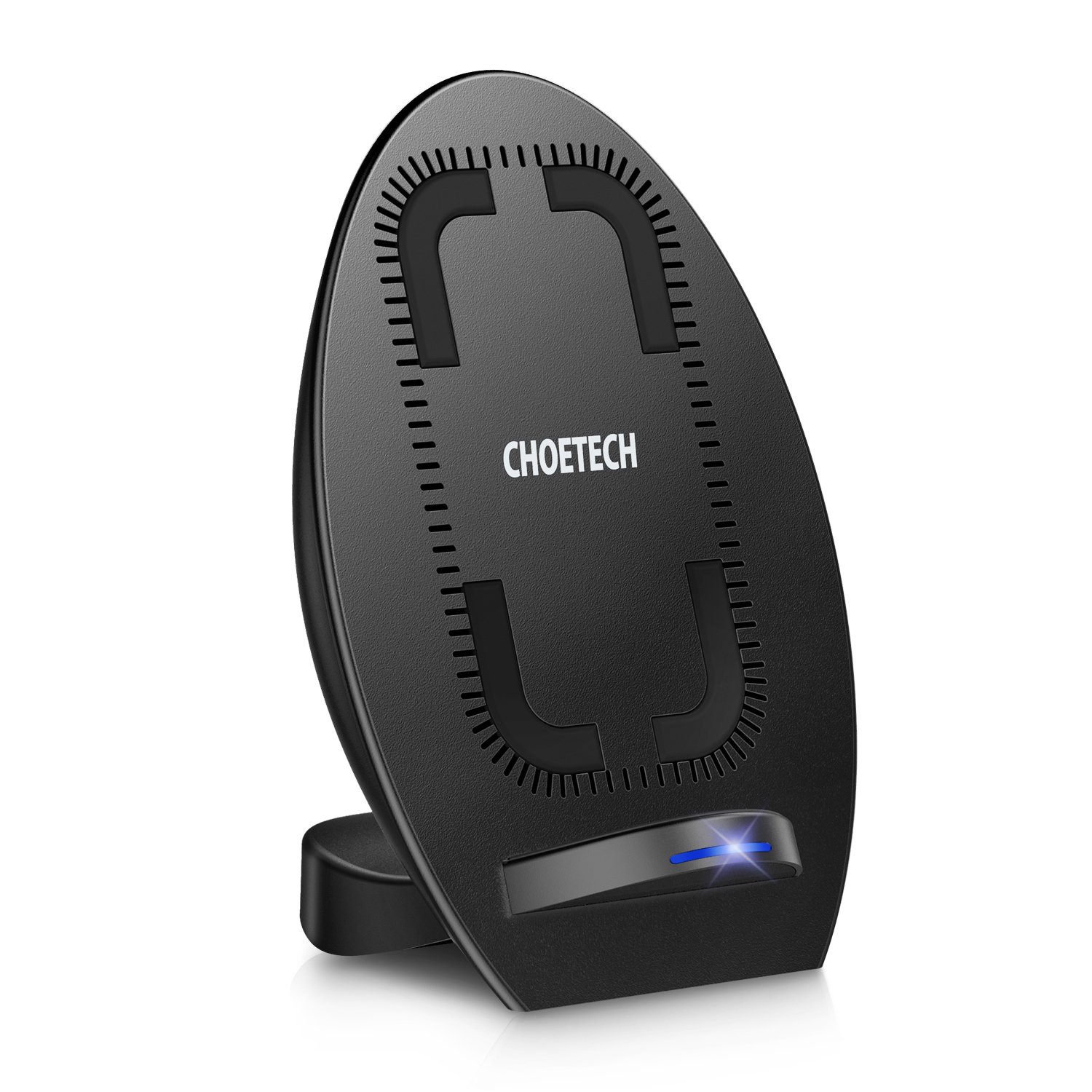 Cargador Inalámbrico Rápido CHOETECH Qi Soporte Wireless Charger Carga Rápida con ventilador