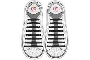 INMAKER No Tie Shoe Laces for Adults and Kids, Elastic Shoelaces for Sneakers, Rubber Silicone Tieless Laces