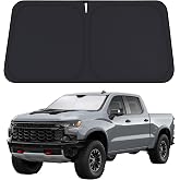 Windshield Sunshade Compatible for Chevrolet Silverado 1500 2019-2026 | Sun Visor for Front Windshield &amp; Window Sun Shade Cover, UV Heat Blocker &amp; Protector, Car Accessories