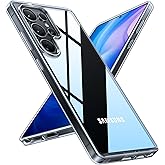 TORRAS Shockproof for Samsung Galaxy S25 Ultra Case, [Non-Yellowing] [12FT Military-Grade Protection] Transparent Slim Case for Samsung S25 Ultra Case, Diamond Clear, Hard, 6.9'' Guardian Series
