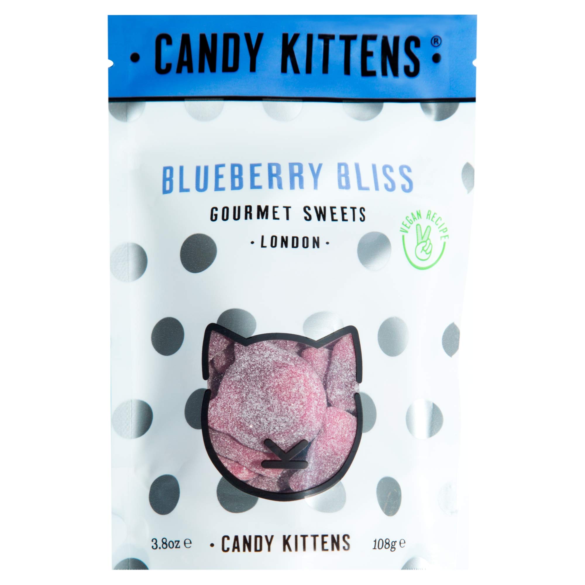 Candy Kittens Blueberry Bliss Vegan Sweets Palm Oil Free, Natural