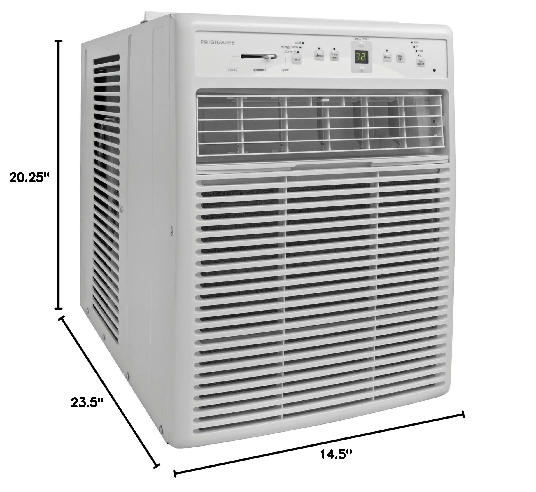 FRIGIDAIRE FFRS1022R1 10000 BTU 115-volt Slider/Casement Room Full-Function Remote Control Window Air Conditioner, 10,000, White