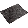 Gulploug Midnight Galaxy Granite Board 12"x8" - Natural Stone Cheese & Charcuterie Platter with Metallic Speckles, Dual-Purpose Serving Tray & Cutting Board (3.3lbs)