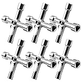 LWCUSNJ 6pcs Electrical Cabinet Key,4 Way Utilities