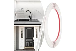 JSIWOTH 20FT x 1/4in Peel and Stick Trim for Backsplash, Flexible Molding Strip, Self Adhesive Mirror Trim, Tile Edge Decorat