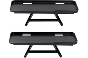 CUISIBOT 2-in-1 Adjustable TV Top Shelf & Screen Shelf Monitor Top Storage Bracket for Cellphone, Media Boxes, Game Console, Router & Home (11.8 x 4.7 Inch)