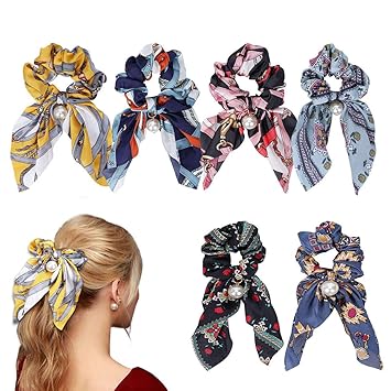 Amazon Com Hair Scrunchies Hair Scarf Hair Tie Scrunchies