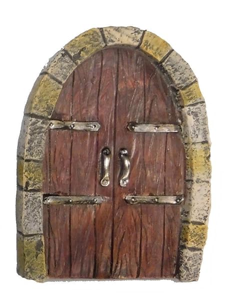 Miniature Fairy Garden Gnome Door Double Doors Amazon In Garden Outdoors