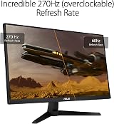 ASUS TUF Gaming VG249QM1A 24" FHD 270Hz Fast IPS Monitor G-Sync FreeSync view 3