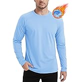 MAGCOMSEN Men's Thermal Shirt Fleece Lined Long Sleeve Athletic Base Layer Workout Top