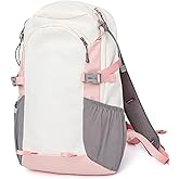 Outplea Small Hiking Backpack with Chest Strap for Women, 20L Lightweight Waterproof Travel Backpack with Padded Straps, Durable Cute Casual Hiking Daypack for Traveling Camping, Pink