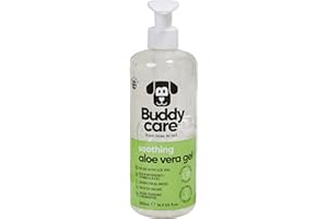 Buddycare Soothing Aloe Vera Gel for Dogs | Soothing Dry Skin & Itch Relief Treatment for Dogs (16.90oz) Premium Aloe Vera