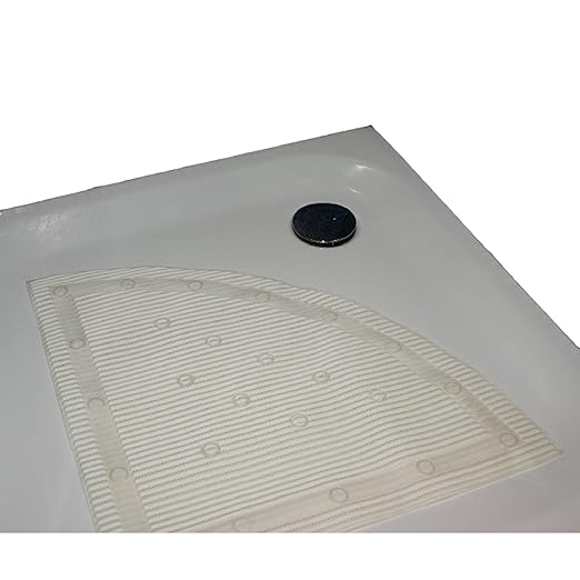 Stay Put Corner Shower Mat, Silver, 59x59cm Amazon.co.uk Kitchen & Home