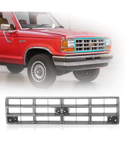 For 1998-2000 Ford Ranger 2WD Upper Stainless Steel Chrome Billet Grille Insert-908863