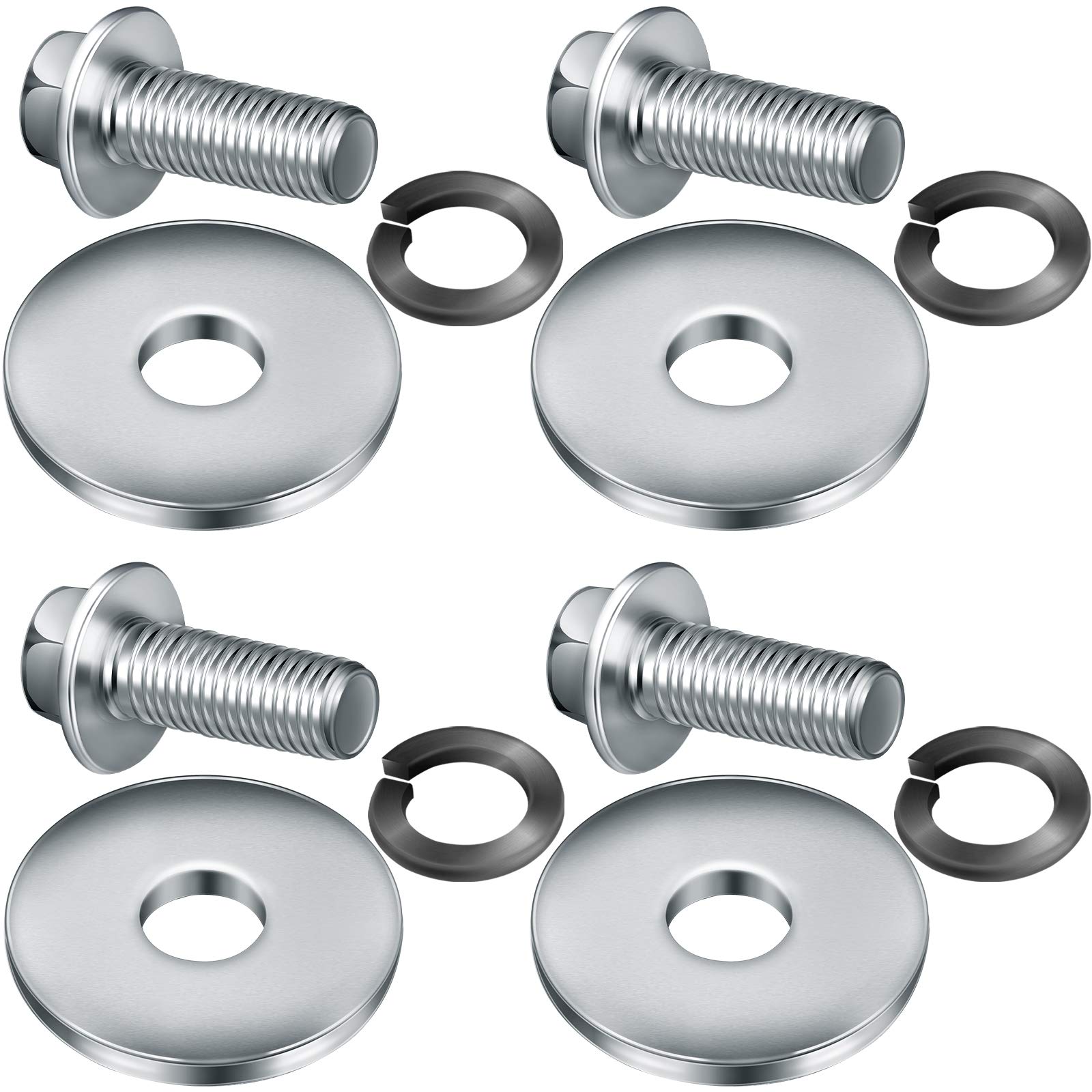 Photo 1 of 3/4 Inch Go Kart Clutch Bolt Kit With Lock Washer for Engine, Minibike and Kart - 10/12 Teeth