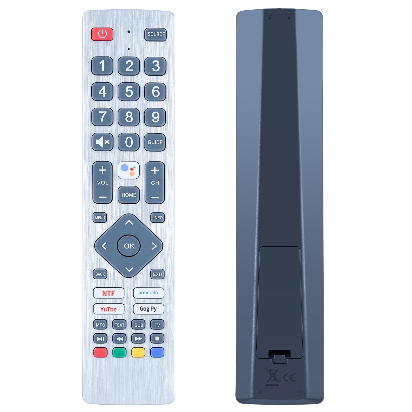 TCNOUMT Generic Replacement Compatible with Sharp Aquos Ultra Smart TV Remote Control with with 4 Shortcut Buttons, No Voice Function, No Setup Required