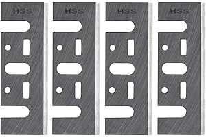 HUGEARM 3-1/4 Inch Planer Blades, 4 PCS HSS Planer Knife 82mm for Hand Planer, Replacement for Makita N1900B, KP0810, LXPK01,